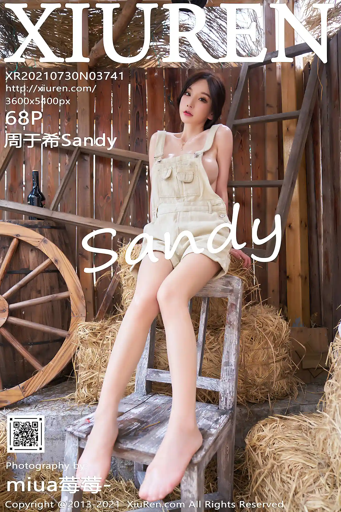 [XiuRen秀人网]VOL.3741 女神周于希Sandy西部农场主题真空背带牛仔秀诱人胴体诱惑写真68P-秀人网官方网站